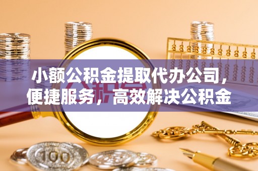 新邱小额公积金提取代办公司，便捷服务，高效解决公积金提取难题