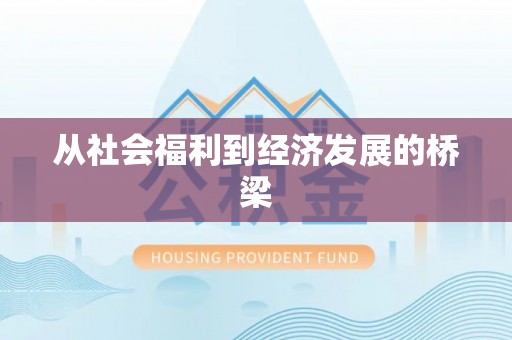 新邱从社会福利到经济发展的桥梁