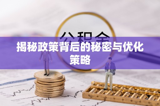 新邱揭秘政策背后的秘密与优化策略