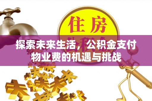 新邱探索未来生活，公积金支付物业费的机遇与挑战