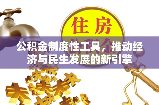 新邱公积金制度性工具，推动经济与民生发展的新引擎