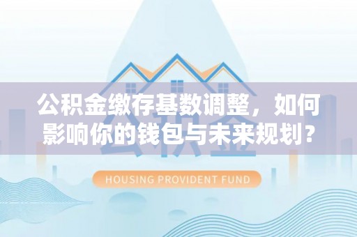 新邱公积金缴存基数调整，如何影响你的钱包与未来规划？