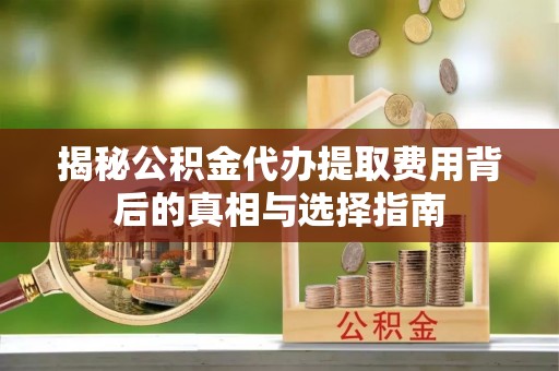 新邱揭秘公积金代办提取费用背后的真相与选择指南