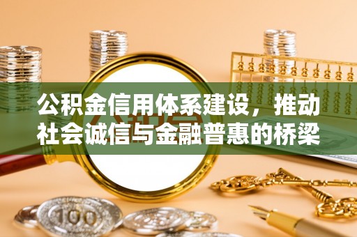 新邱公积金信用体系建设，推动社会诚信与金融普惠的桥梁