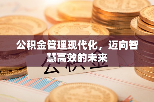 新邱公积金管理现代化，迈向智慧高效的未来