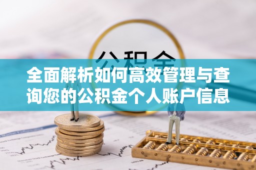 新邱全面解析如何高效管理与查询您的公积金个人账户信息