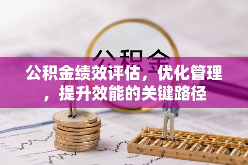 新邱公积金绩效评估，优化管理，提升效能的关键路径