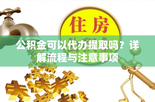 新邱公积金可以代办提取吗？详解流程与注意事项