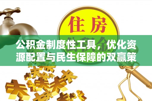 新邱公积金制度性工具，优化资源配置与民生保障的双赢策略
