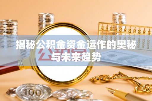 新邱揭秘公积金资金运作的奥秘与未来趋势